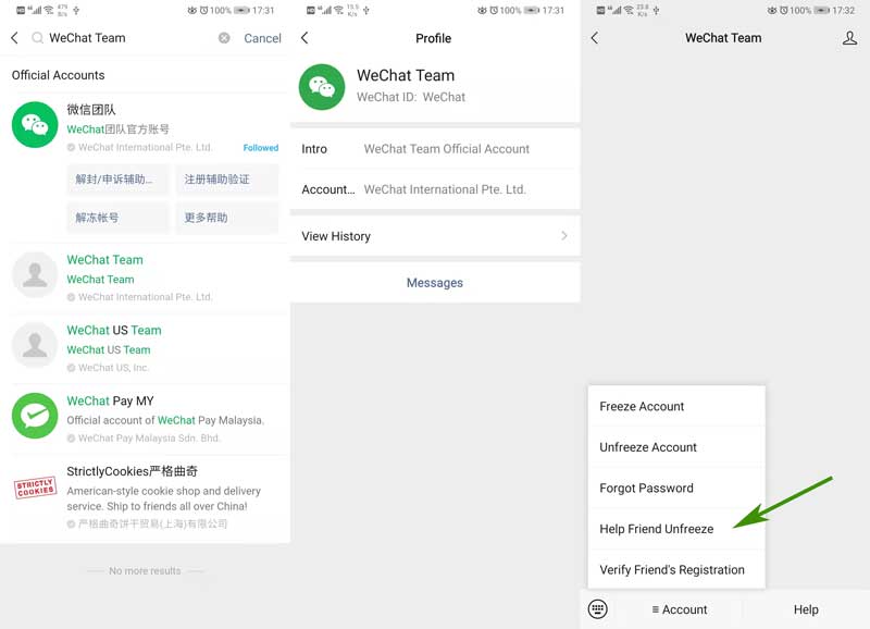Help friend log in , unfreeze or unblock WeChat account Verificationfree