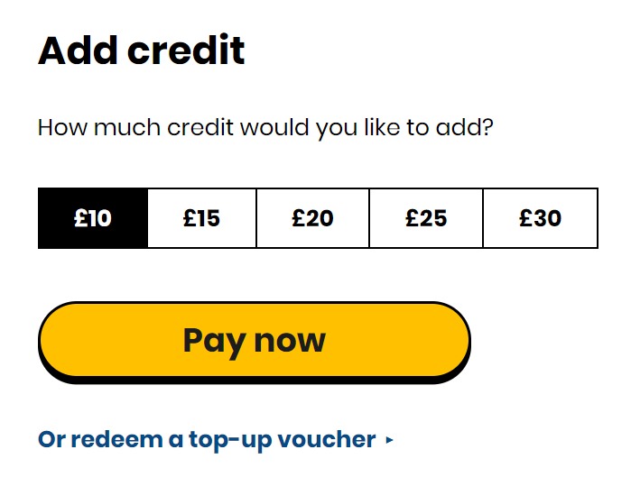 giffgaff top-up